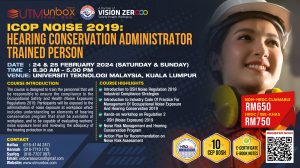 Read more about the article ICOP NOISE 2019: HEARING CONSERVATION ADMINISTRATOR  TRAINED PERSON