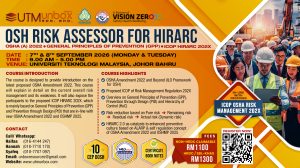 Read more about the article OSH RISK ASSESSOR FOR HIRARC