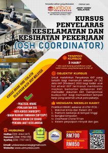 Read more about the article KURSUS PENYELARAS KESELAMATAN DAN KESIHATAN PEKERJAAN (OSH-COORDINATOR)