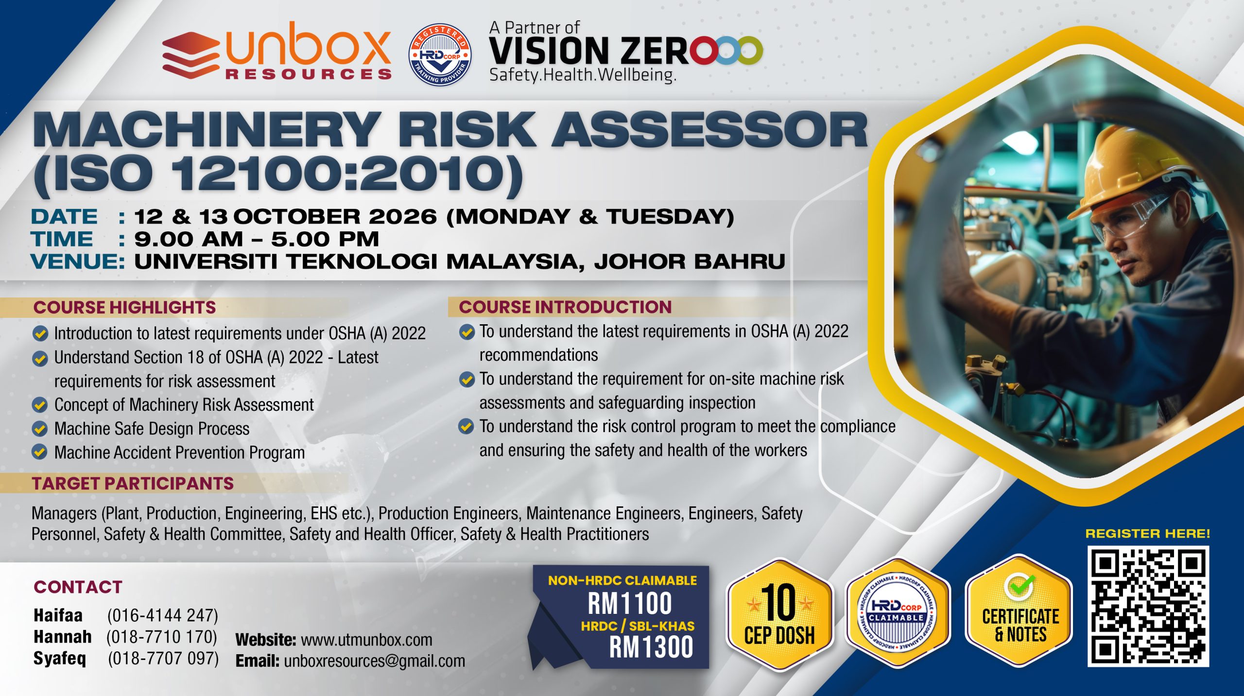 Read more about the article MACHINERY RISK ASSESSOR (ISO 12001:2010)