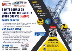 Read more about the article HAZARD AND OPERABILITY STUDY COURSE (HAZOP)