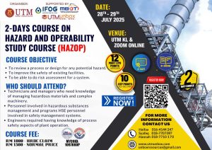 Read more about the article HAZARD AND OPERABILITY STUDY COURSE (HAZOP)