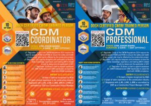 Read more about the article CDM PROFESSIONAL / CDM COORDINATOR TRAINED PERSON (UTM JB)
