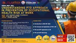 Read more about the article OSH-MP 30: UNDERSTANDING PTD APPROACH INPREVENTION OF OCCUPATIONAL HEALTH RISK AT WORK